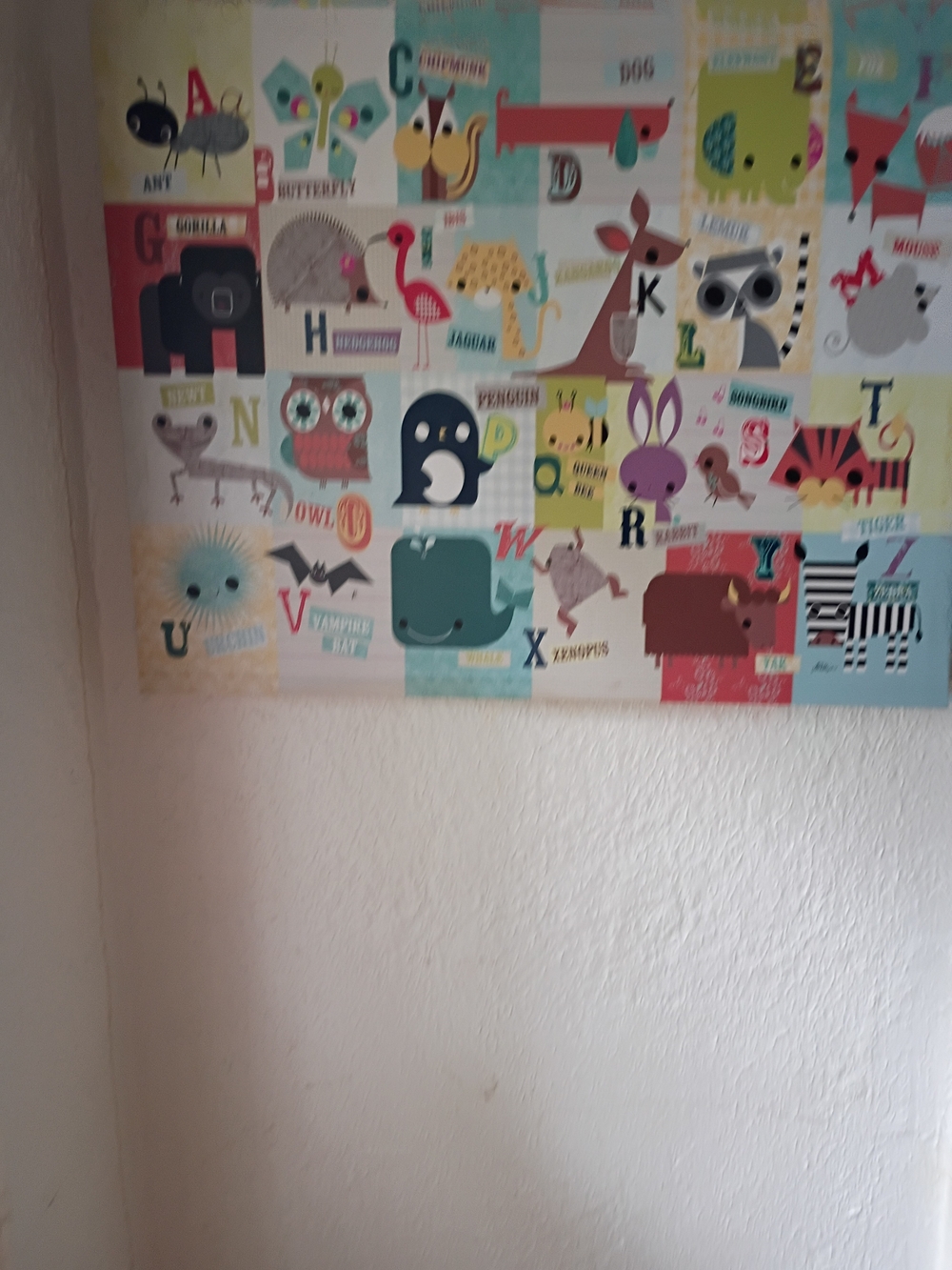 Playful Alphabet Animal Wall Art - Multicolor